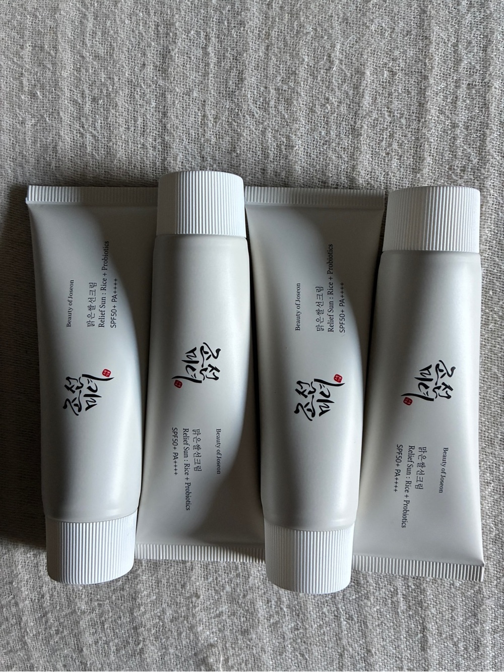 Beauty of Joseon SPF50+ Korean Rice Sunscreen, 4 Factory Sealed tubes, NEW!